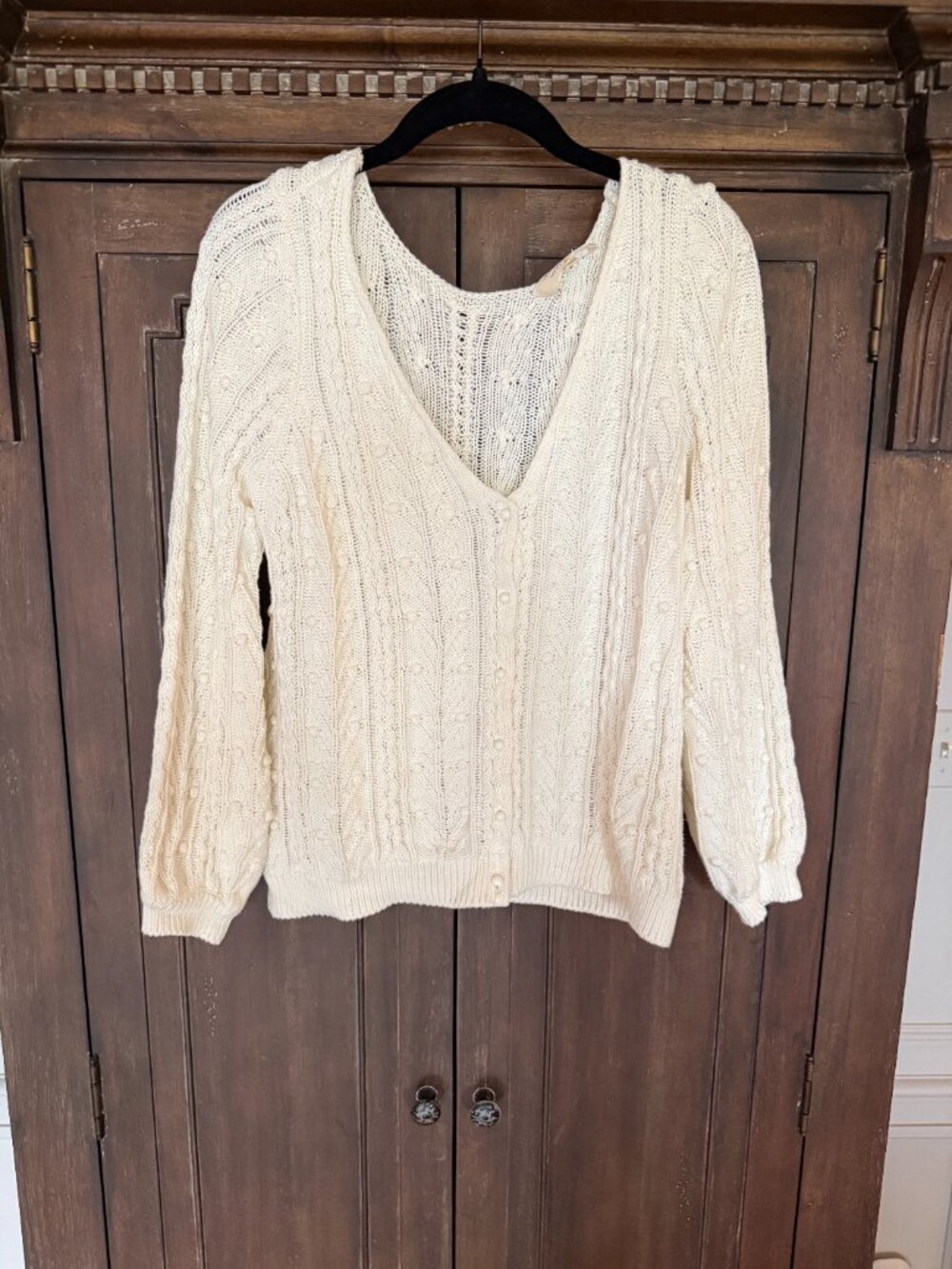 Sezane Beryl Cardigan - Ecru - Size Small - Excellent Condition! - Picture 3 of 10